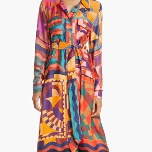 FARM Rio Multicolor Geometric Dress